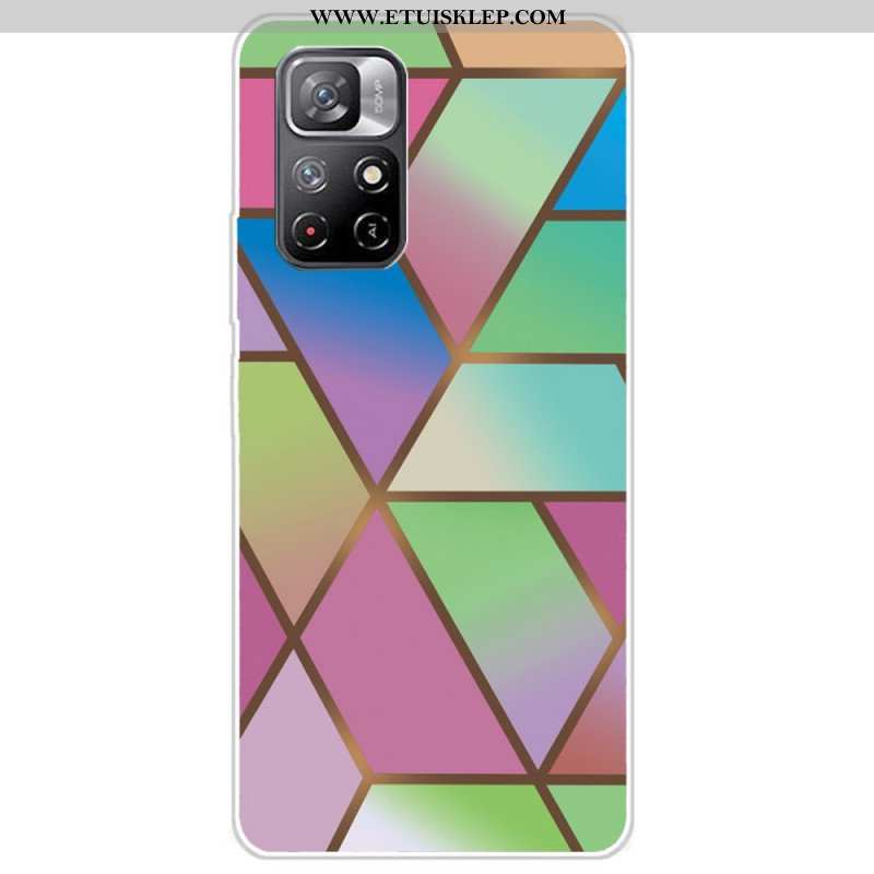 Etui do Poco M4 Pro 5G Geometria Marmuru